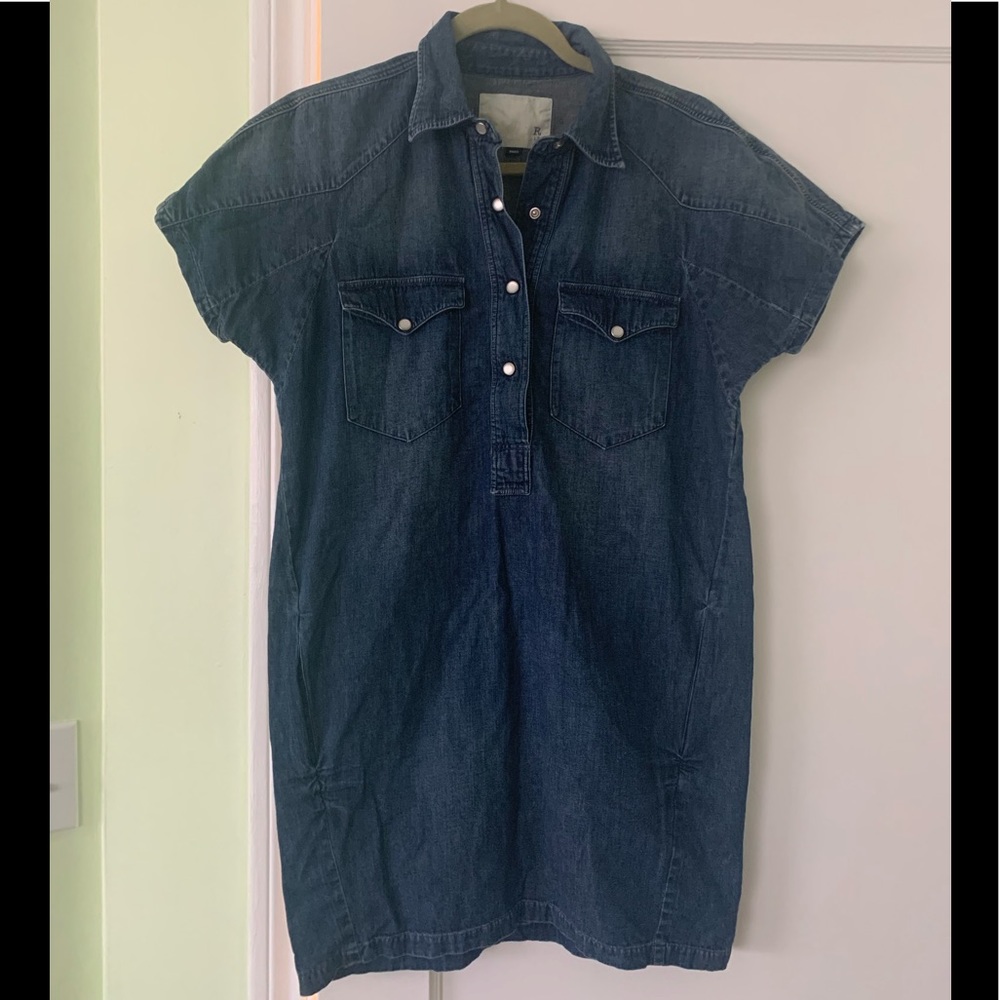 Denim shirt dress